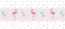 Tryck med flamingo för statisk fönsterfilm