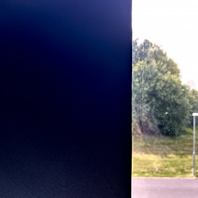 Statisk fönsterfilm svart/mörkläggande